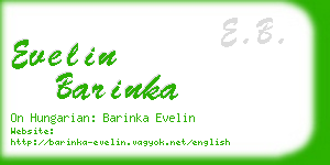 evelin barinka business card